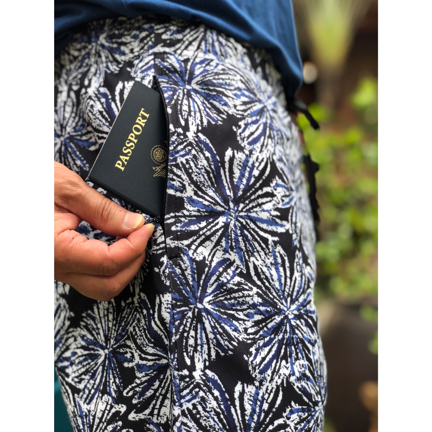 B2BODY Invisible Zipper Pocket Hidden Stash Pocket, Drawstring Mens