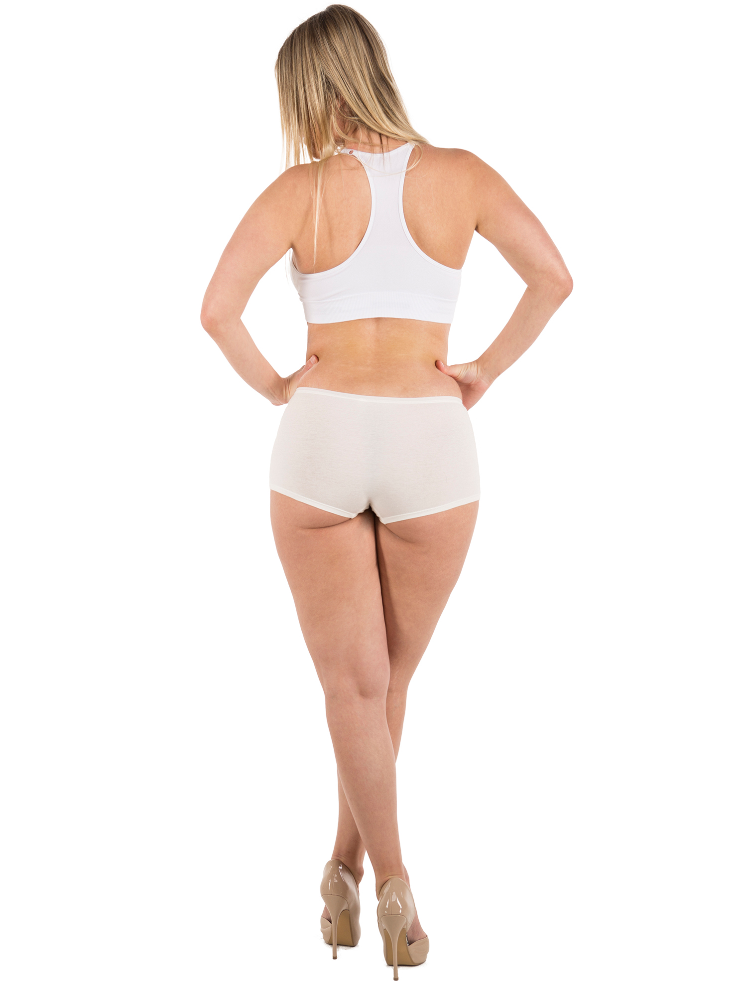 B2BODY Underwear Women Organic Cotton Boyshort Brief Panties S4XL Size