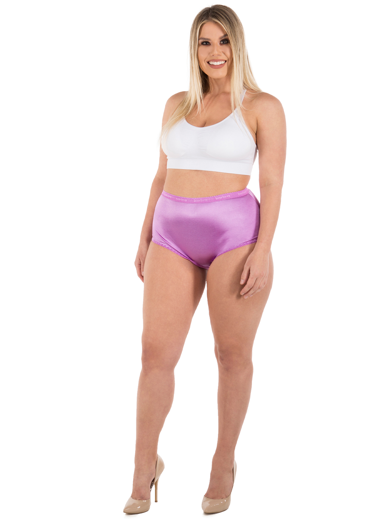 Satin Panties S To Plus Size Womens Underwear Full Coverage Brief 6 Pack Ebay