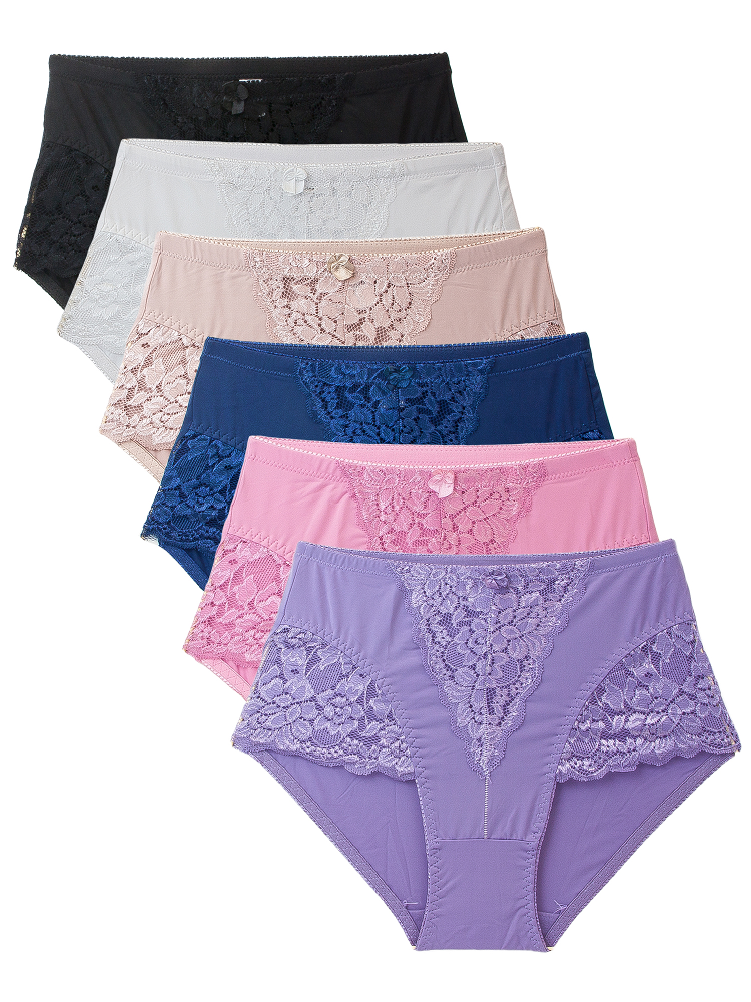 Barbra Womens Underwear Light Control Full Coverage Girdle Panties 6 Pack eBay