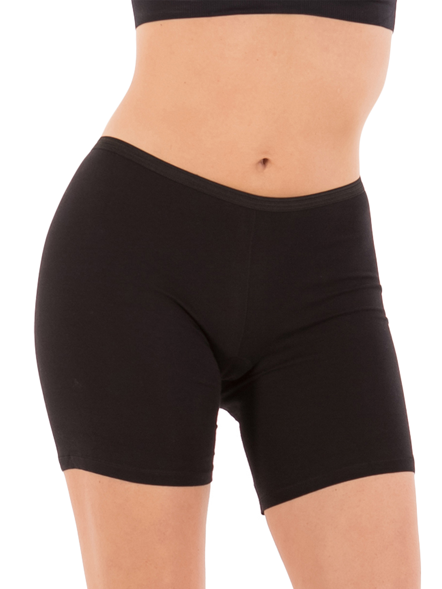 Women's Regular & Plus Size Stretch Cotton Long Leg 6.5" Boyshort