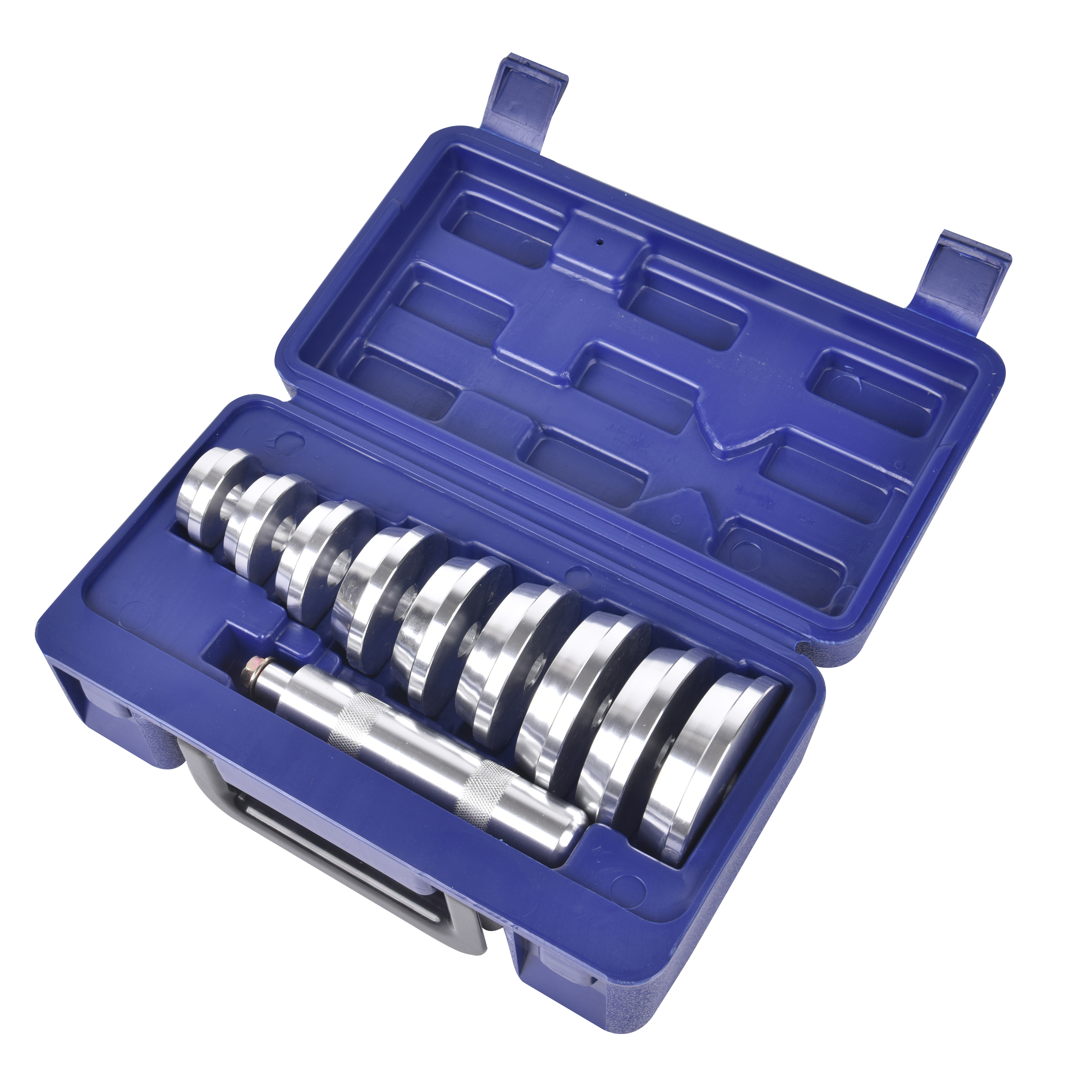 Bearing Race & Seal Bushing Driver Install Set 9 Discs Collar Axle