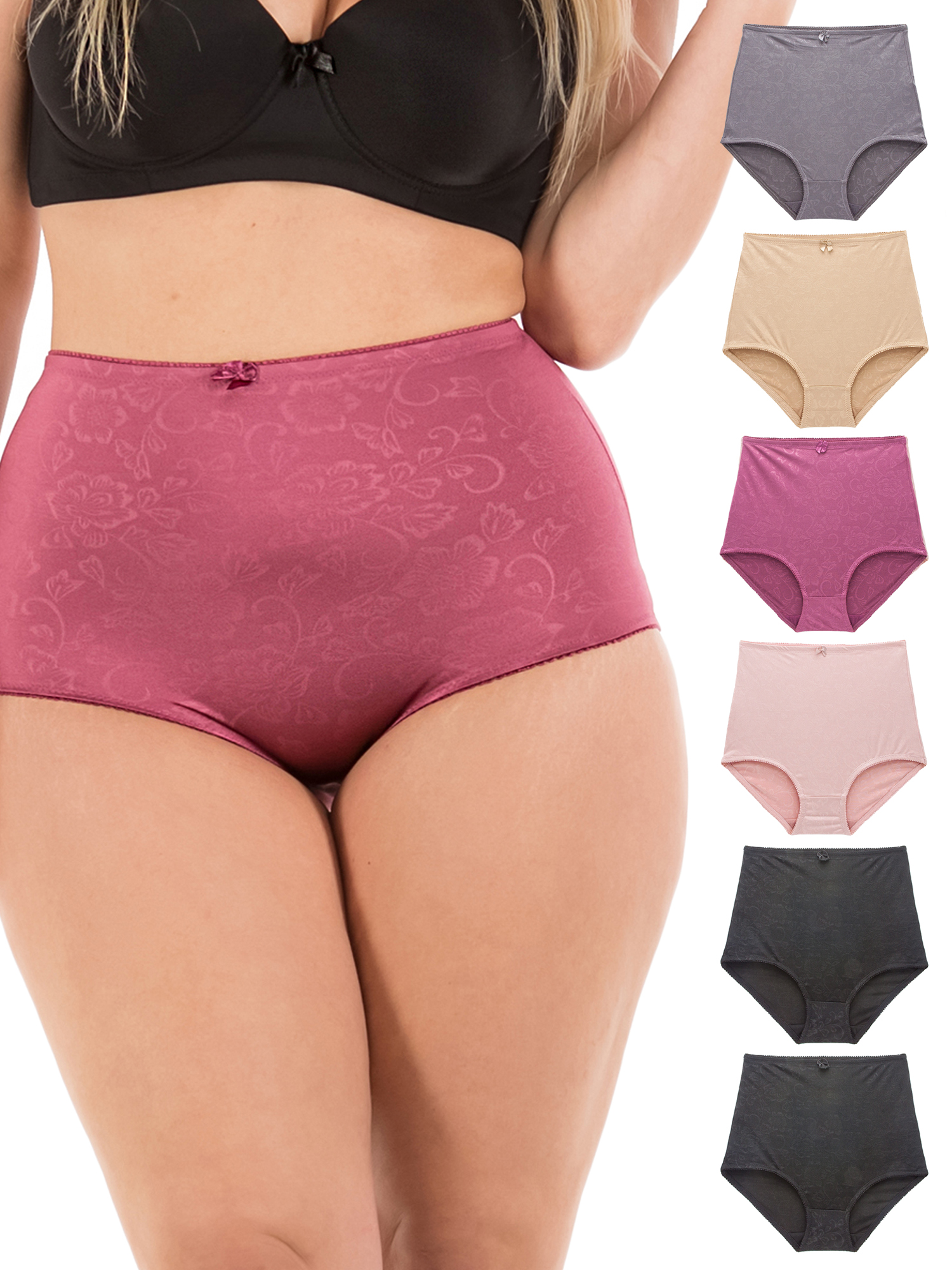 B2BODY Cotton Underwear Boyshort Panties for Women Small to Plus Size  Multi-Pack